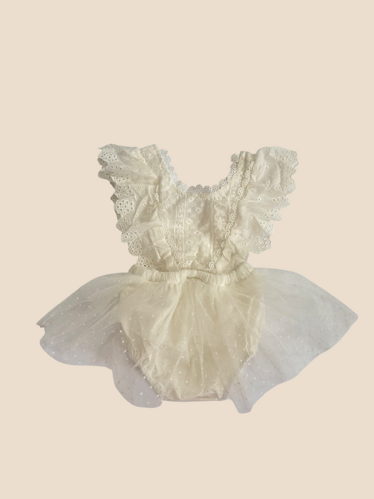 Baby girl “boho” romper dress