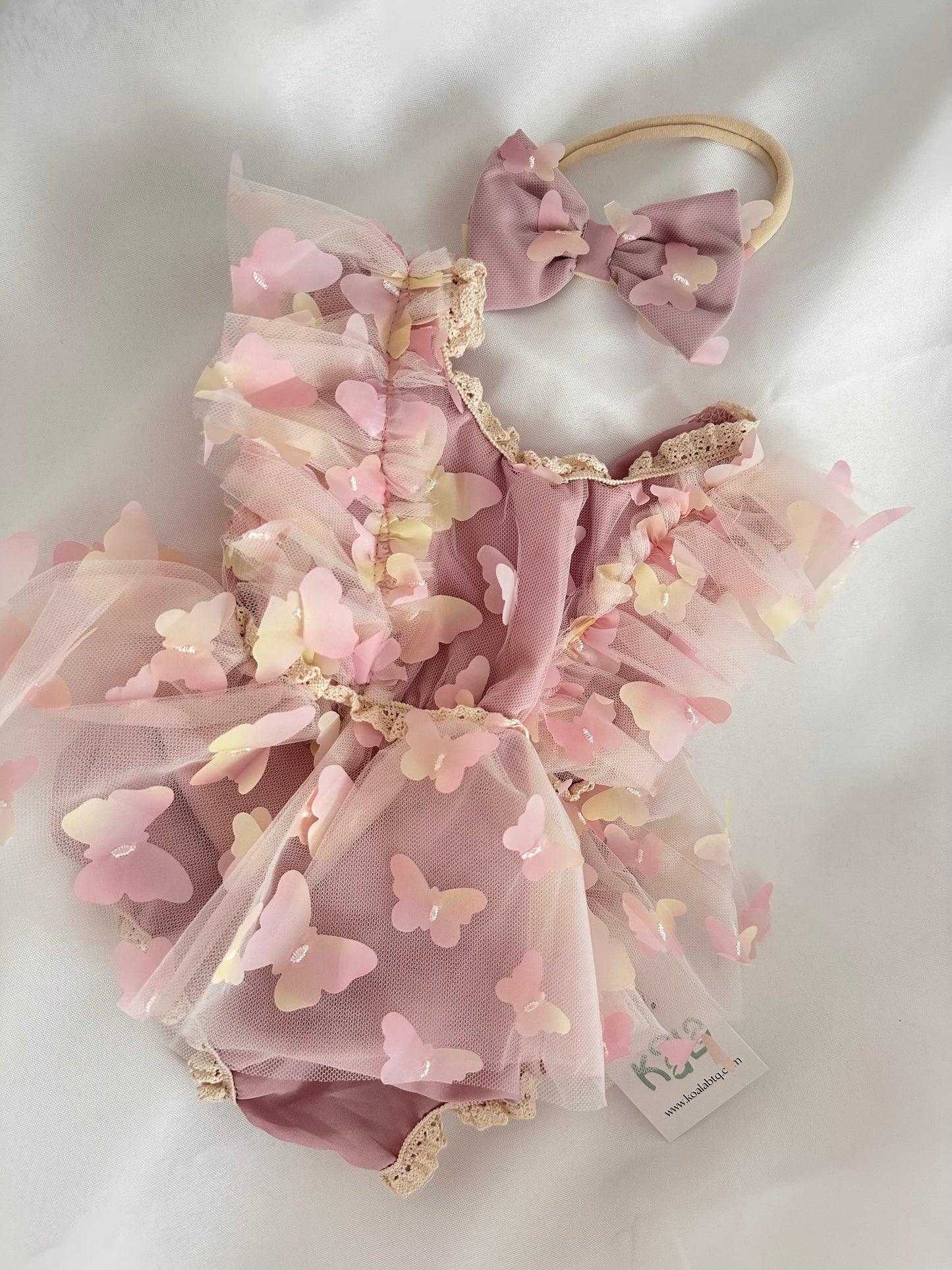 Baby Nido de Alas romper dress