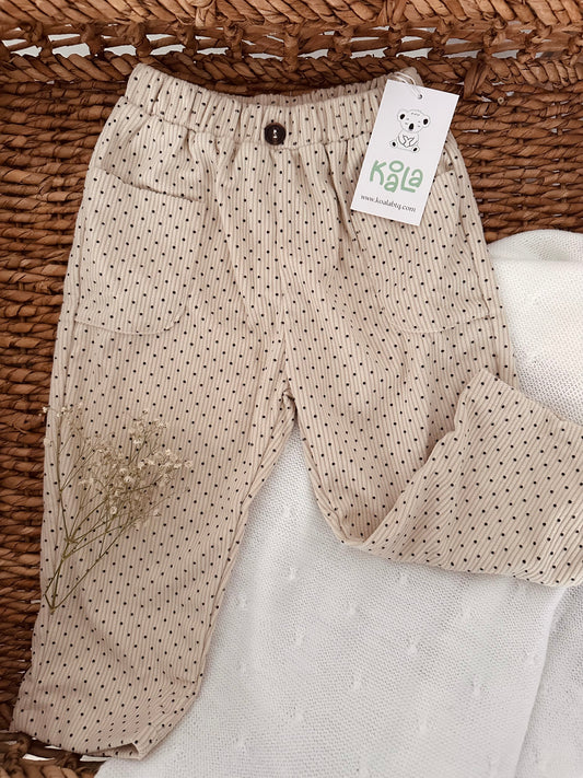 Pants Dot Corduroy (Beige)