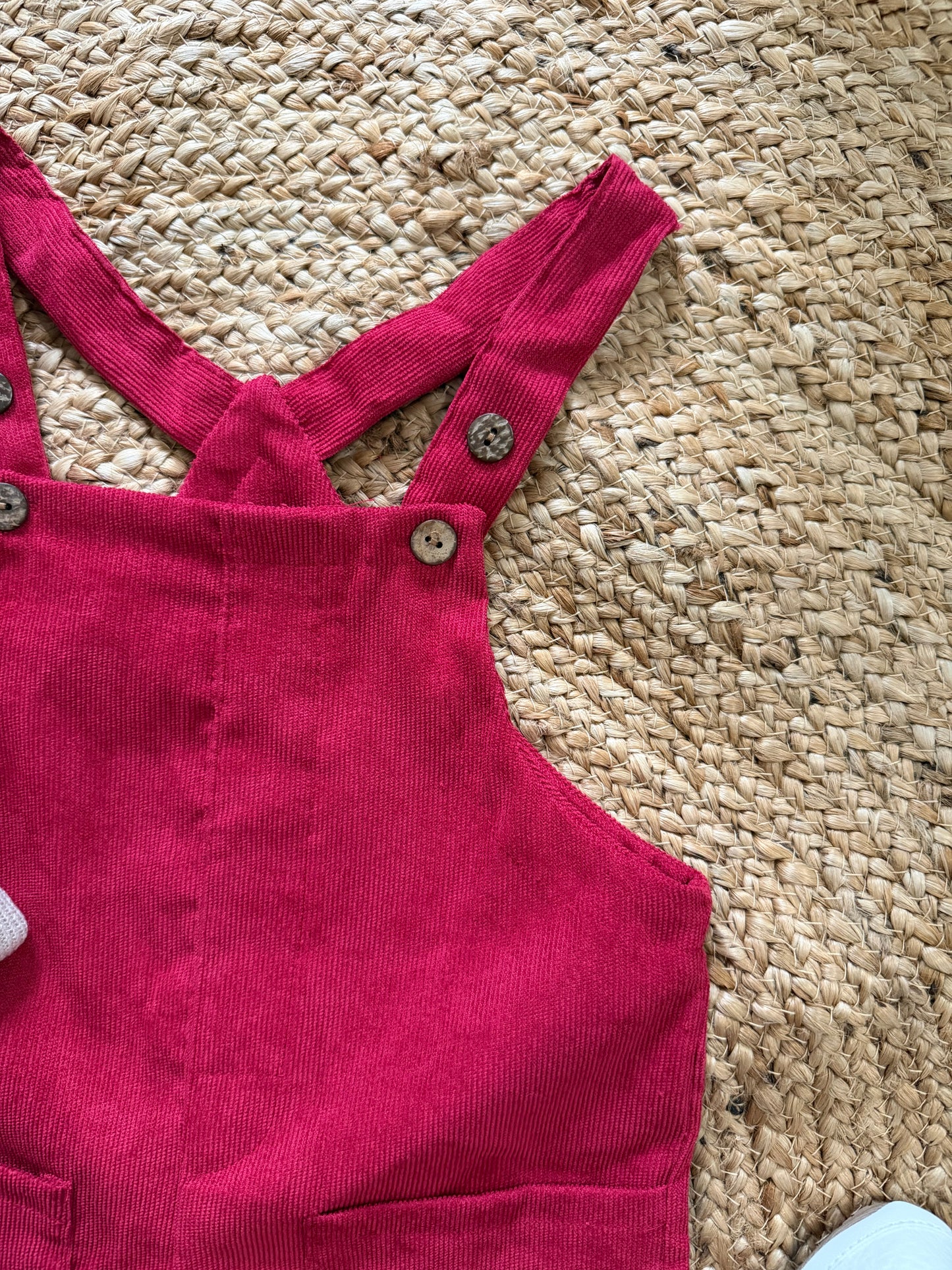 Baby boy Corduroy Berry Overall