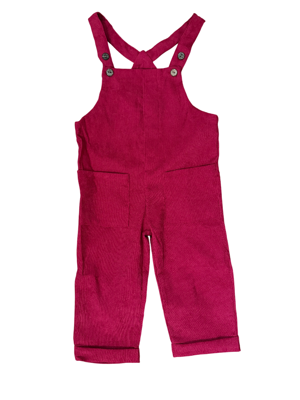 Baby boy Corduroy Berry Overall
